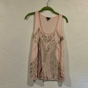 Express link tank with sequins